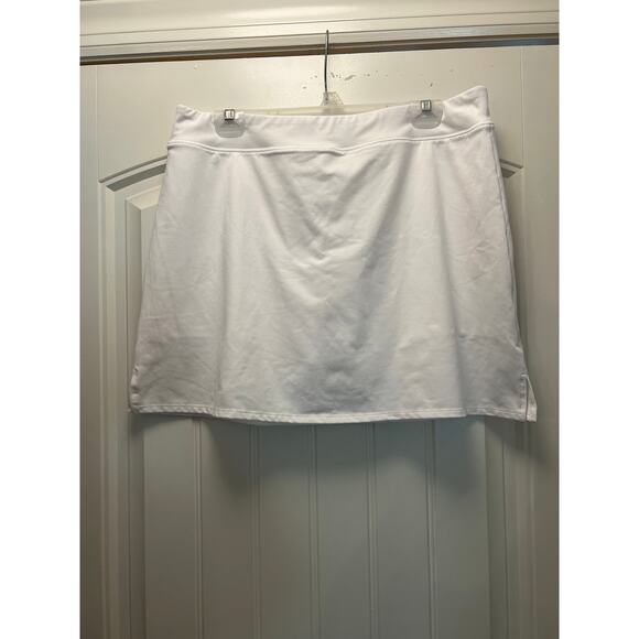Tranquility Women’s Lightweight Active Tennis Golf Pull On Skorts Size XL White‎ - Picture 1 of 4